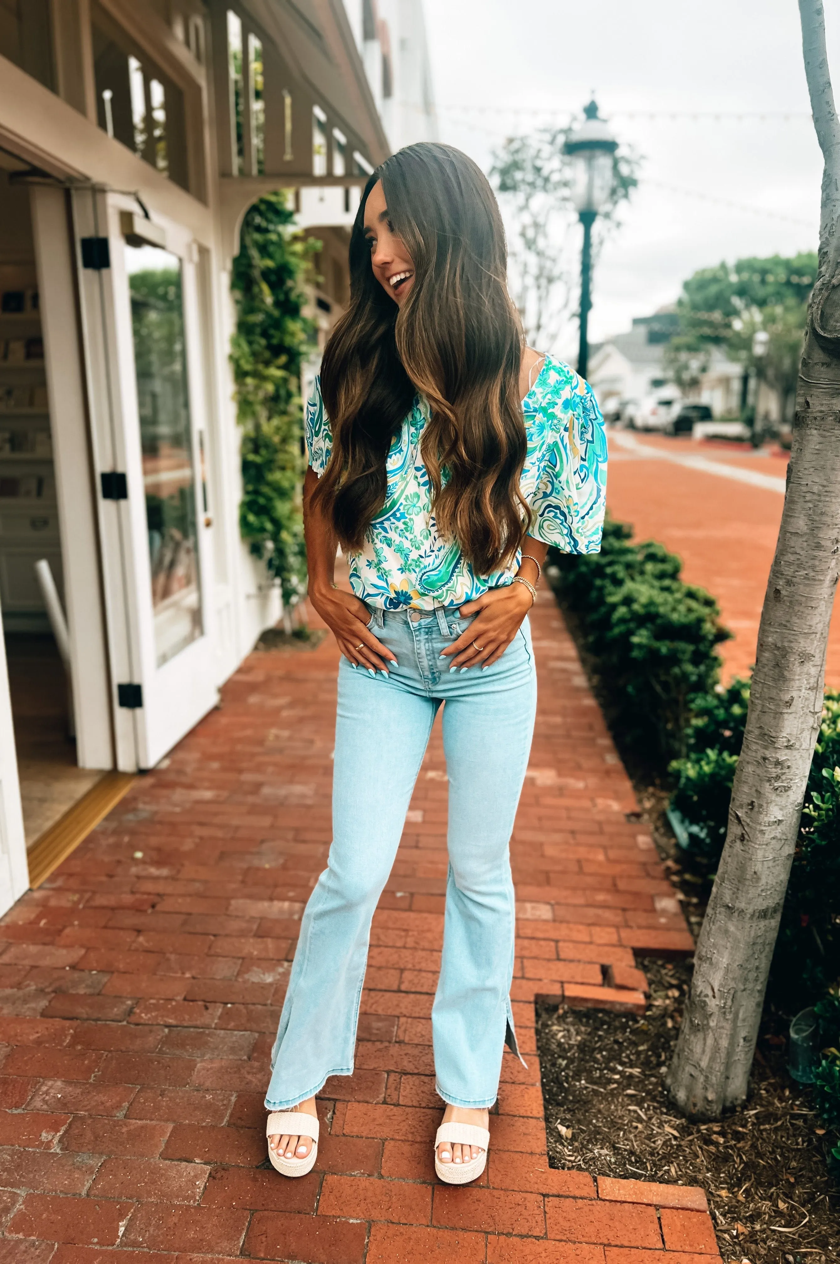 Paisley Print Bodysuit