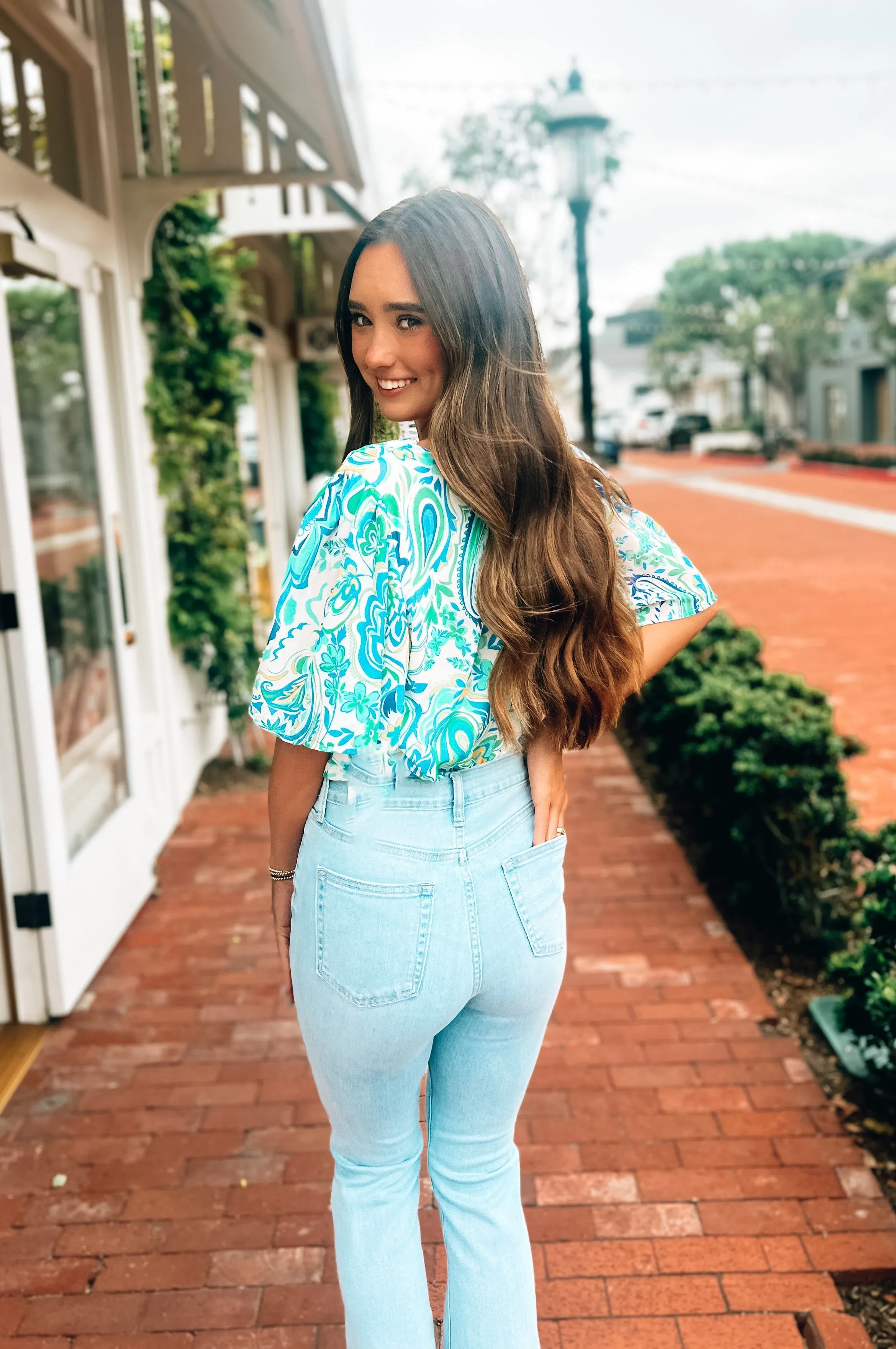 Paisley Print Bodysuit