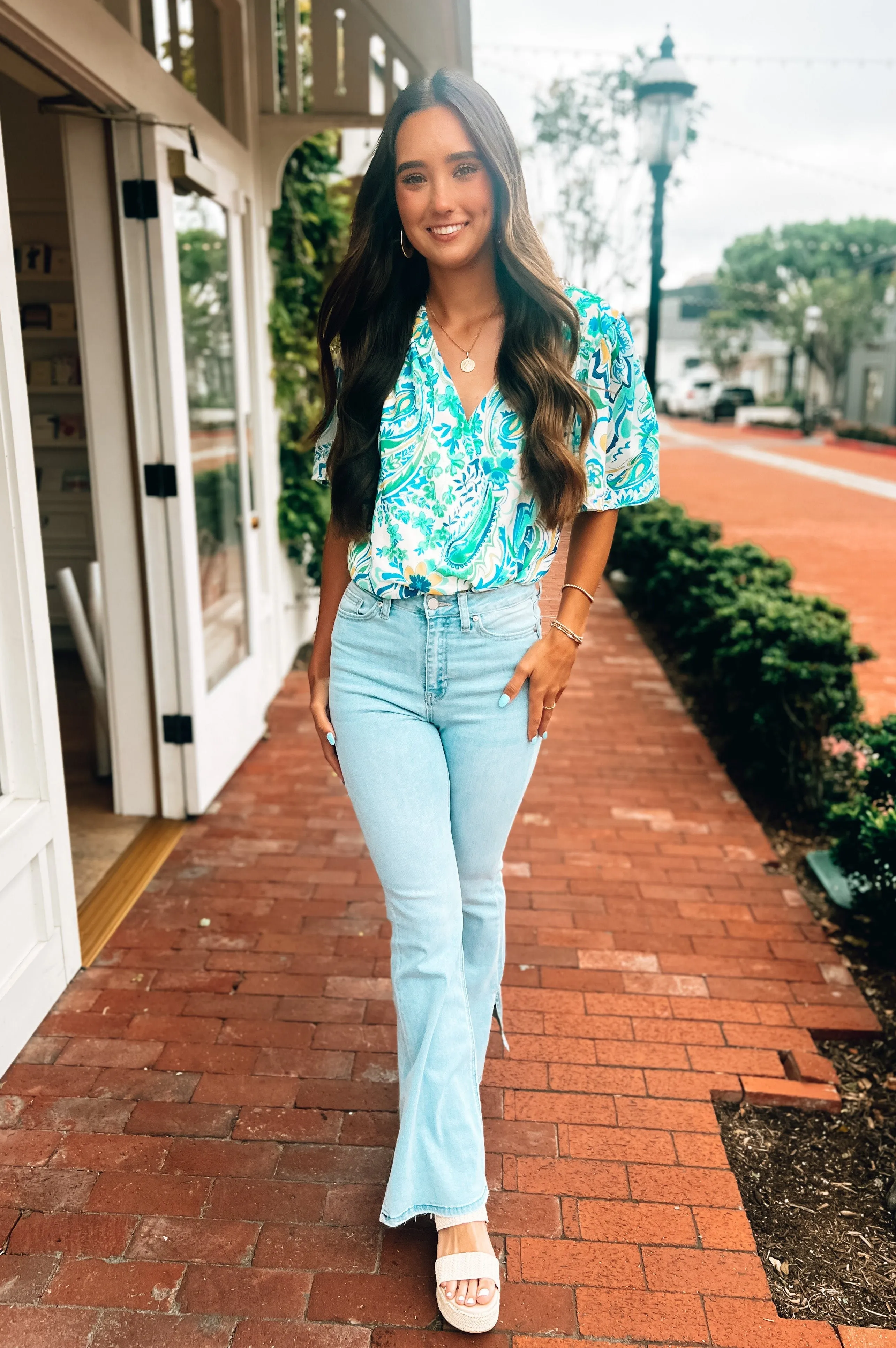 Paisley Print Bodysuit