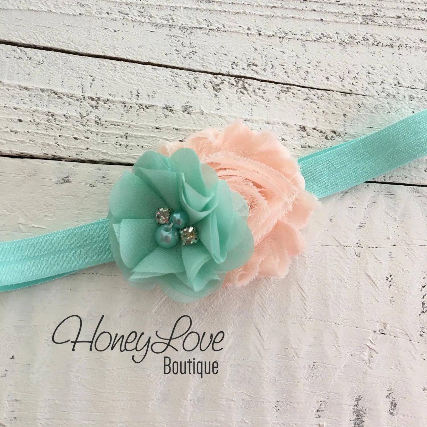 PERSONALIZED Name Outfit - Mint/Aqua and Gold Glitter - Peach flower embellished tutu skirt bloomers