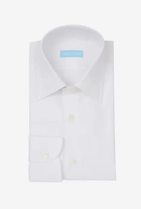 Point Collar Shirt Cotton Poplin White