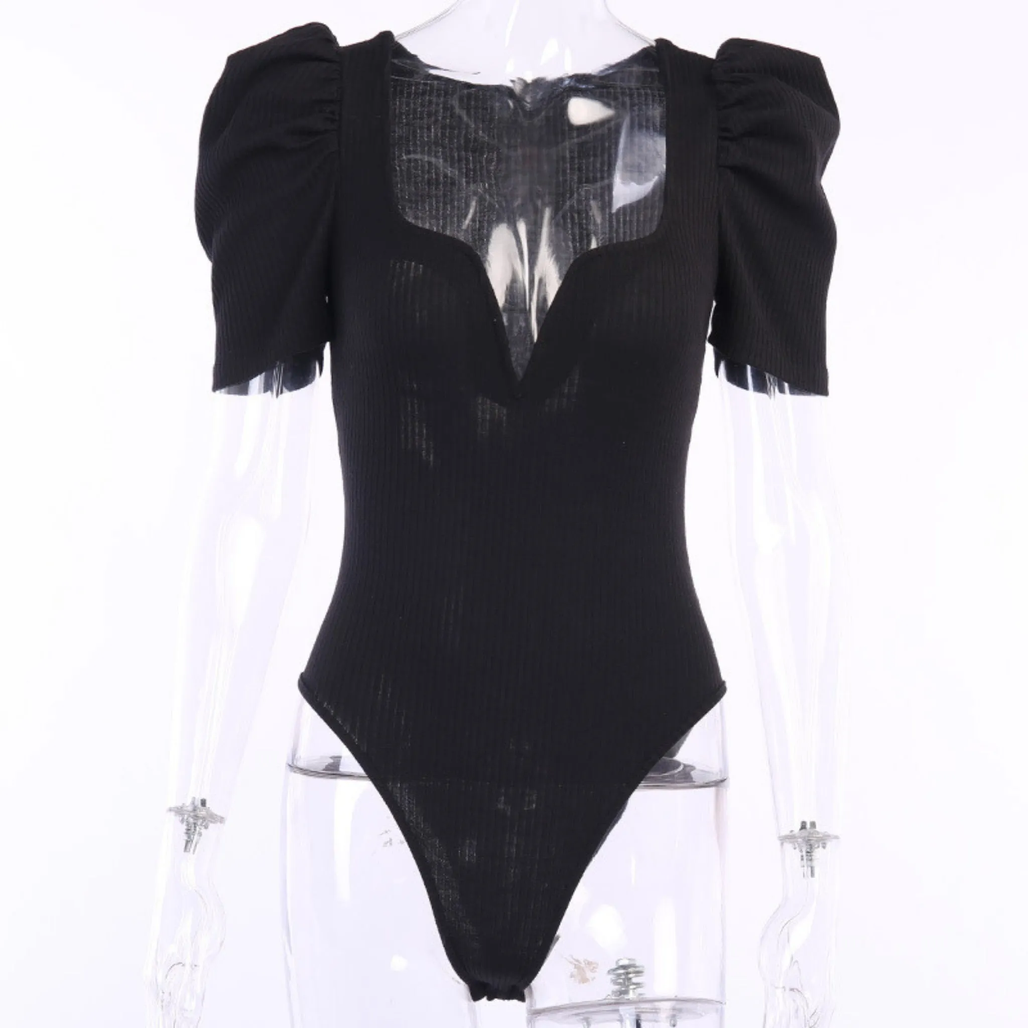 Puffy Sleeve Bodysuit