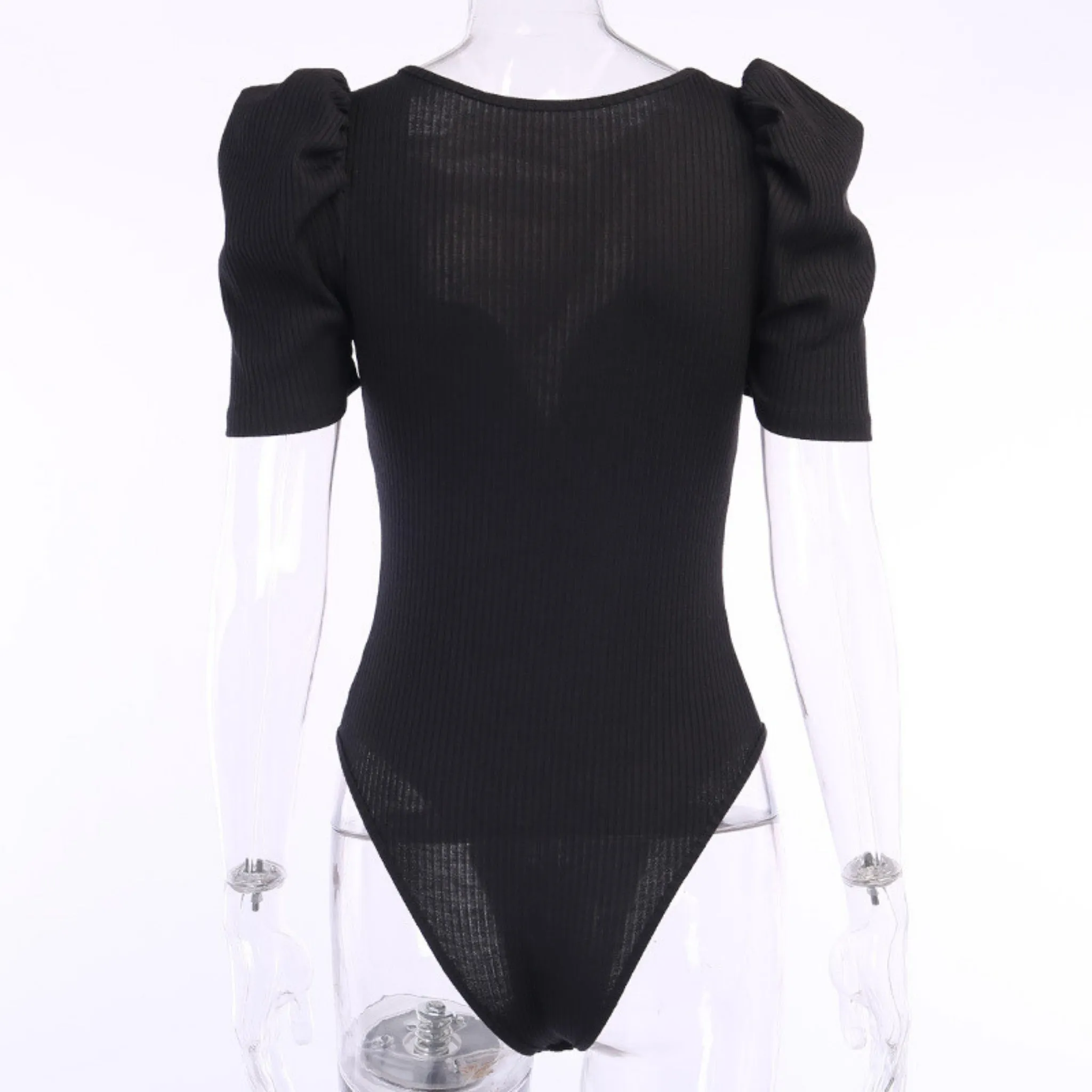 Puffy Sleeve Bodysuit