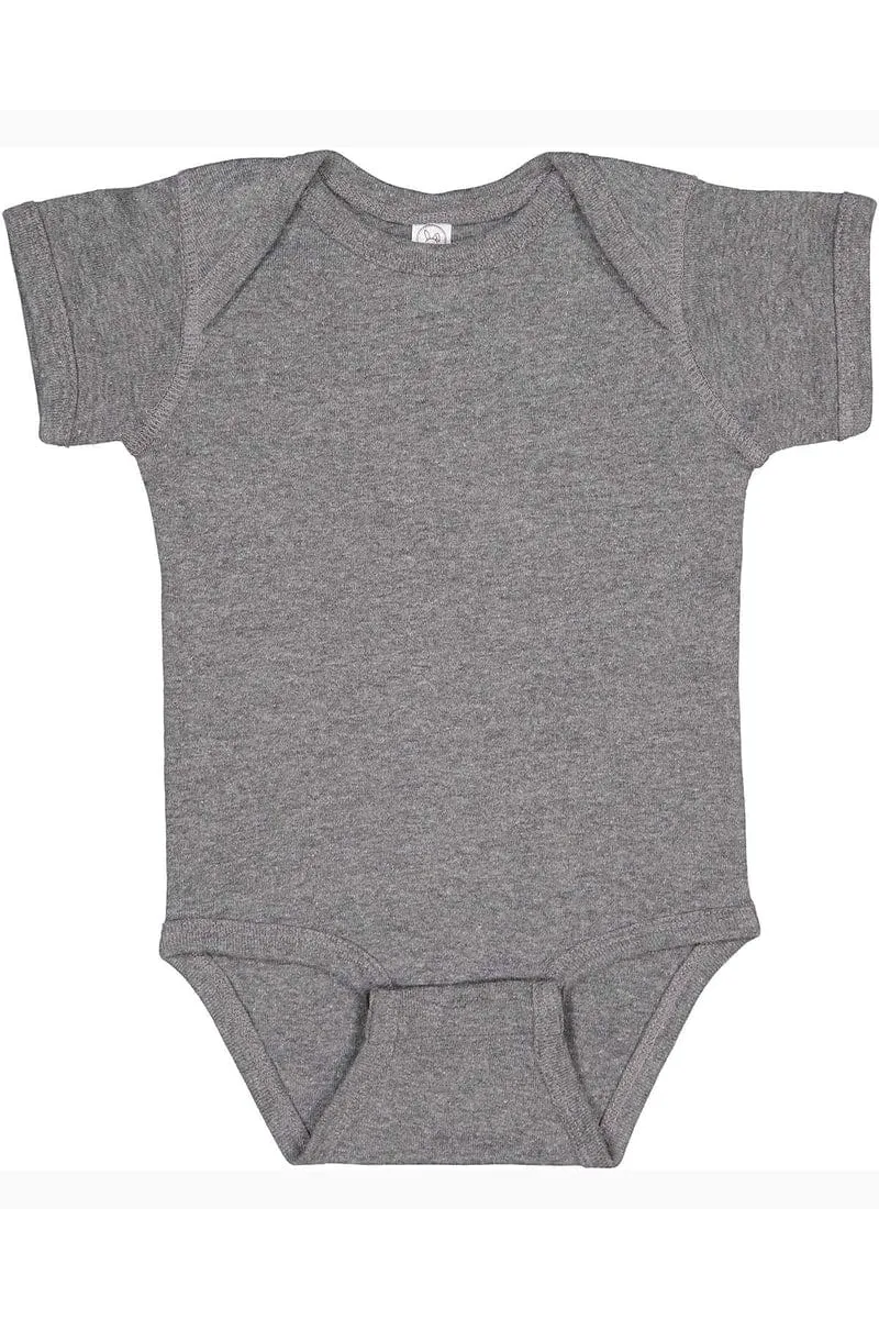 Rabbit Skins 4400: Infant Baby Rib Bodysuit, Extended Colors