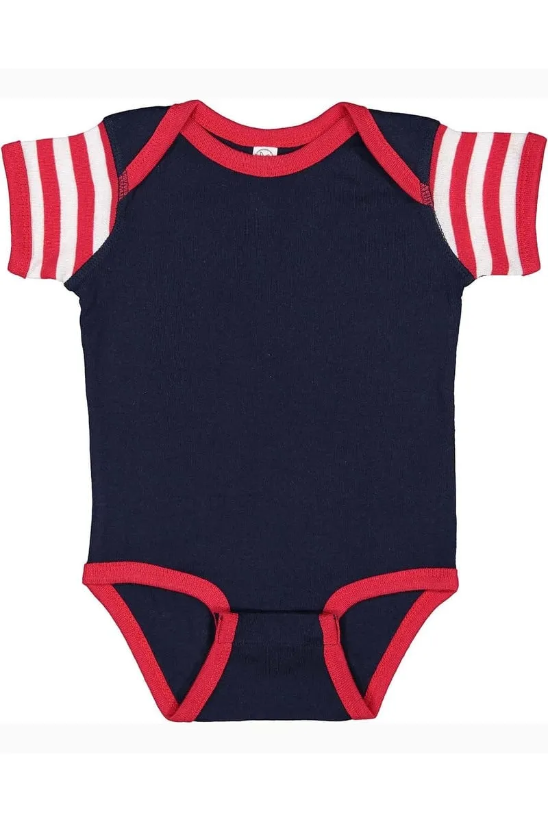 Rabbit Skins 4400: Infant Baby Rib Bodysuit, Traditional Colors