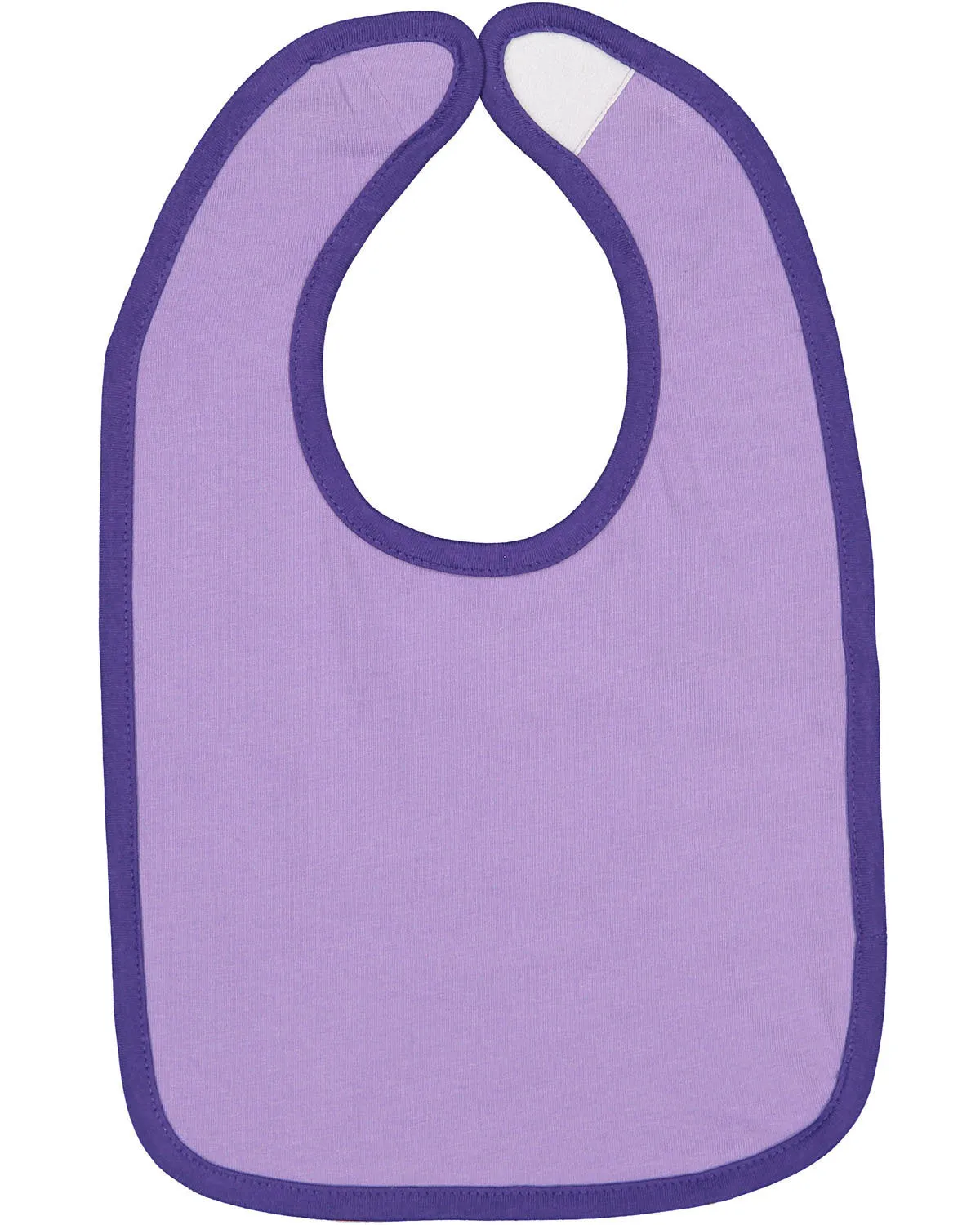 RS1004 Rabbit Skins Infant Contrast Trim Bib