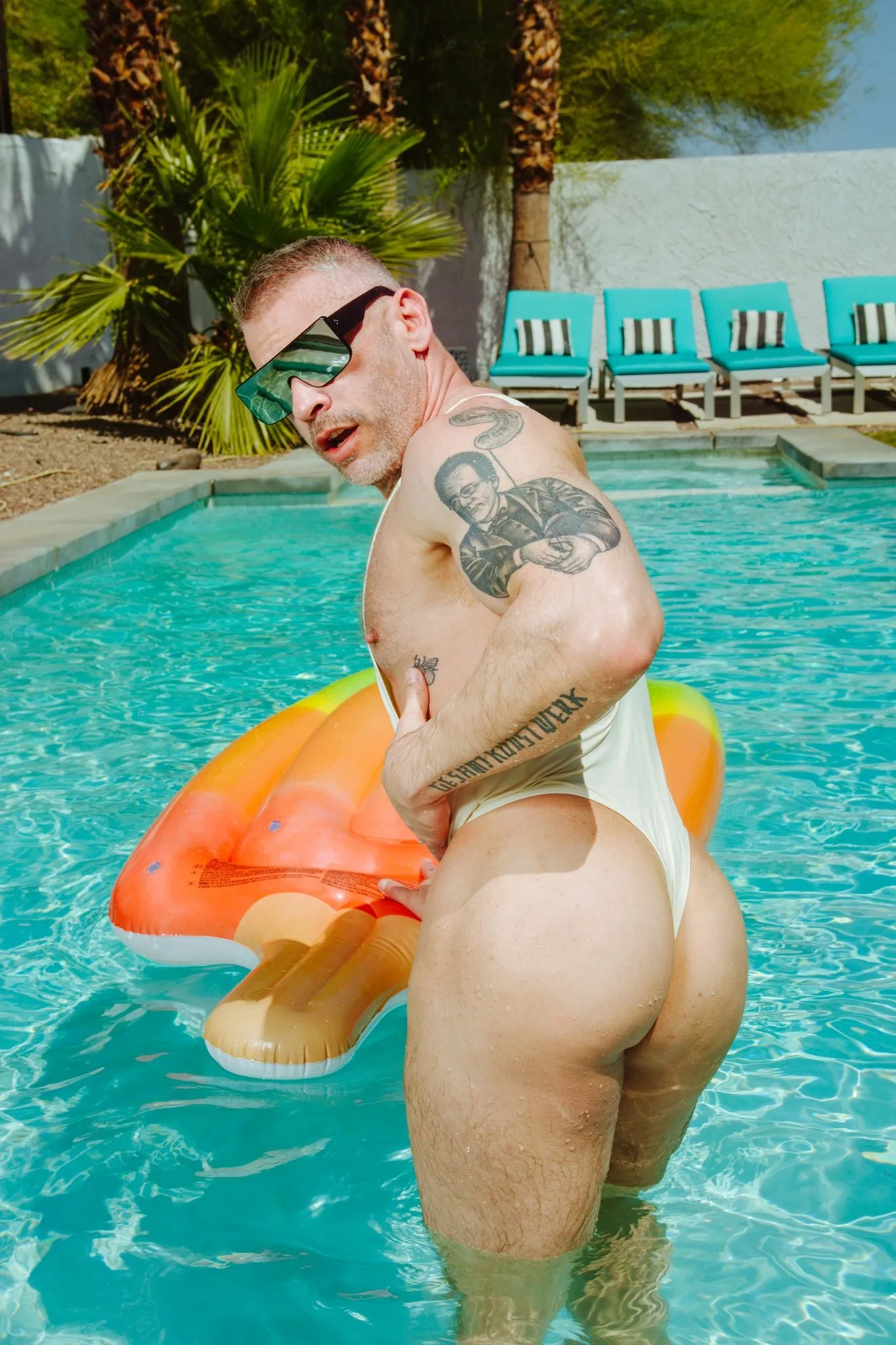 RUDI GERNREICH SWIM THONG IVORY