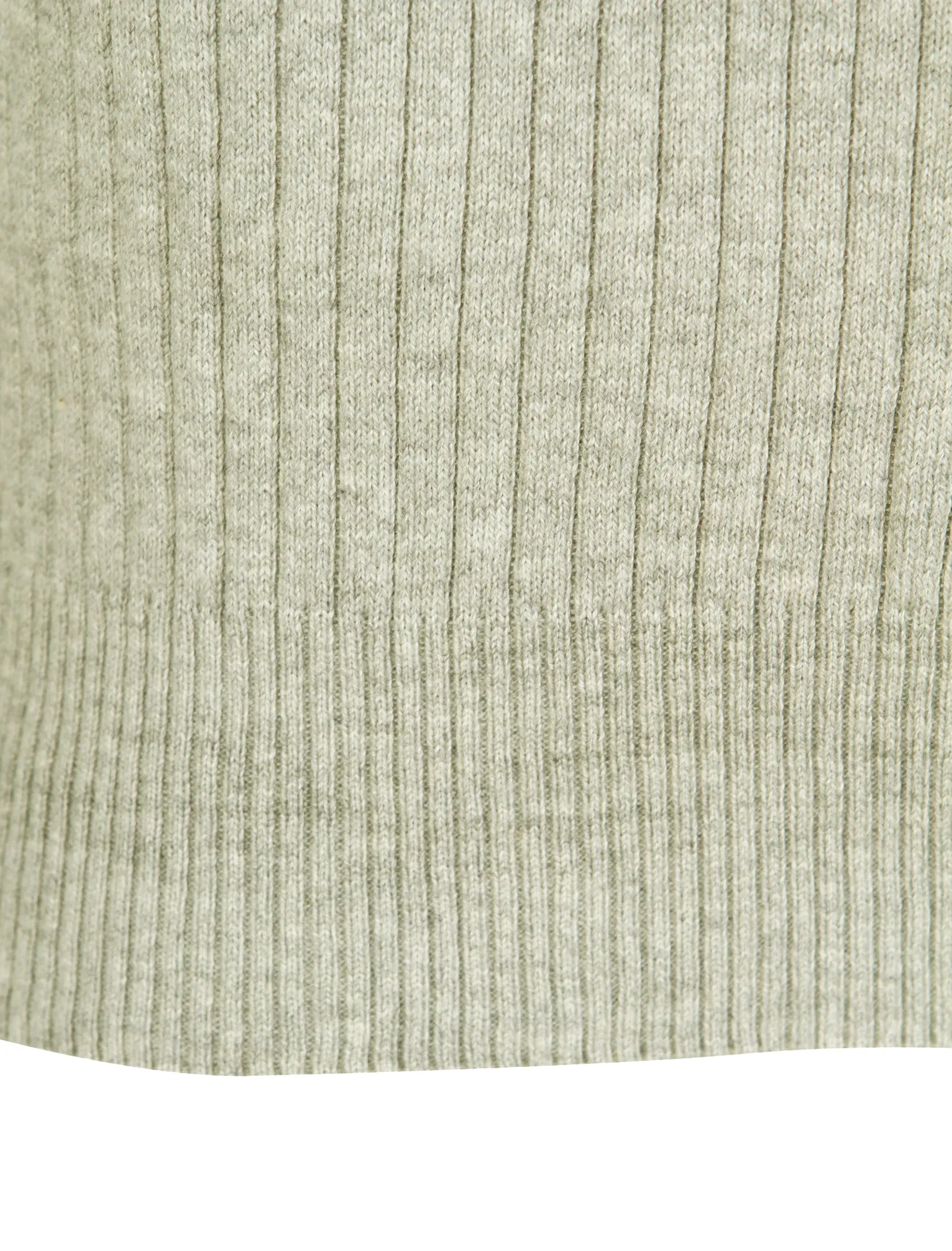 Rushmore Henley Ribbed Jumper in Oatgrey Marl - Tokyo Laundry