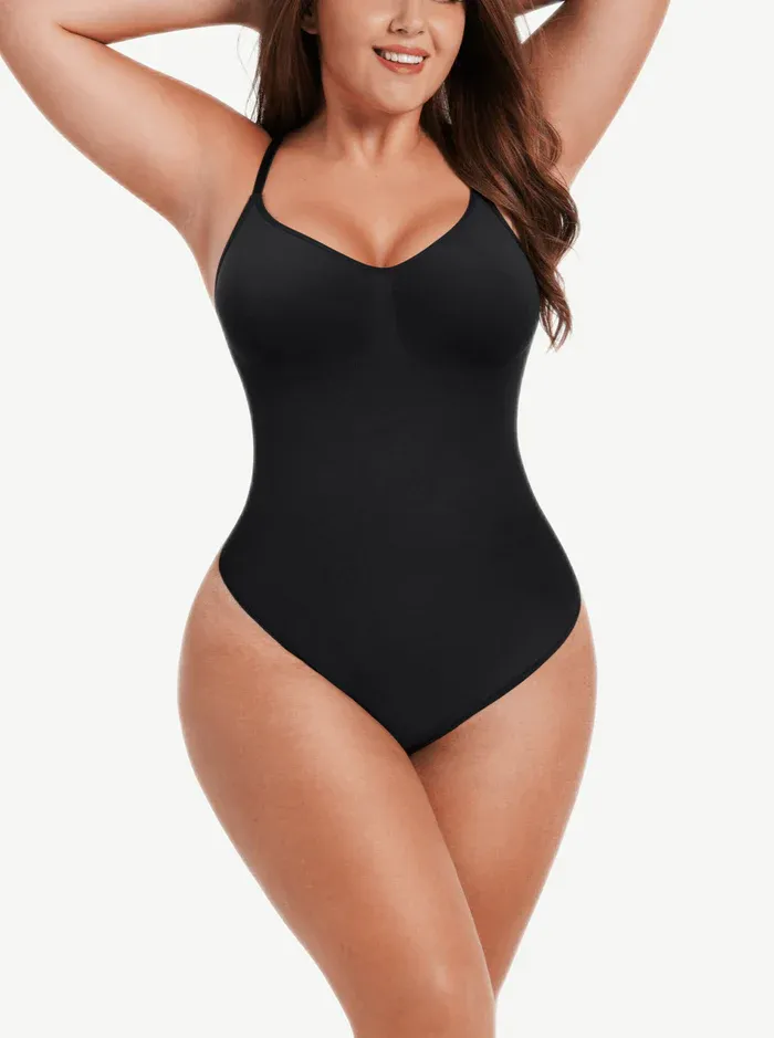 Seamless Jumpsuit Thong Bodysuit