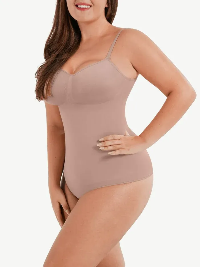 Seamless Jumpsuit Thong Bodysuit