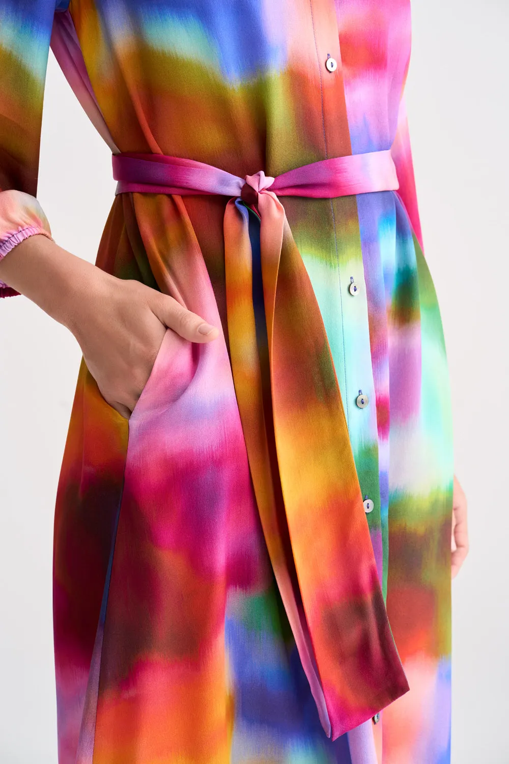 Silk Shirt Dress