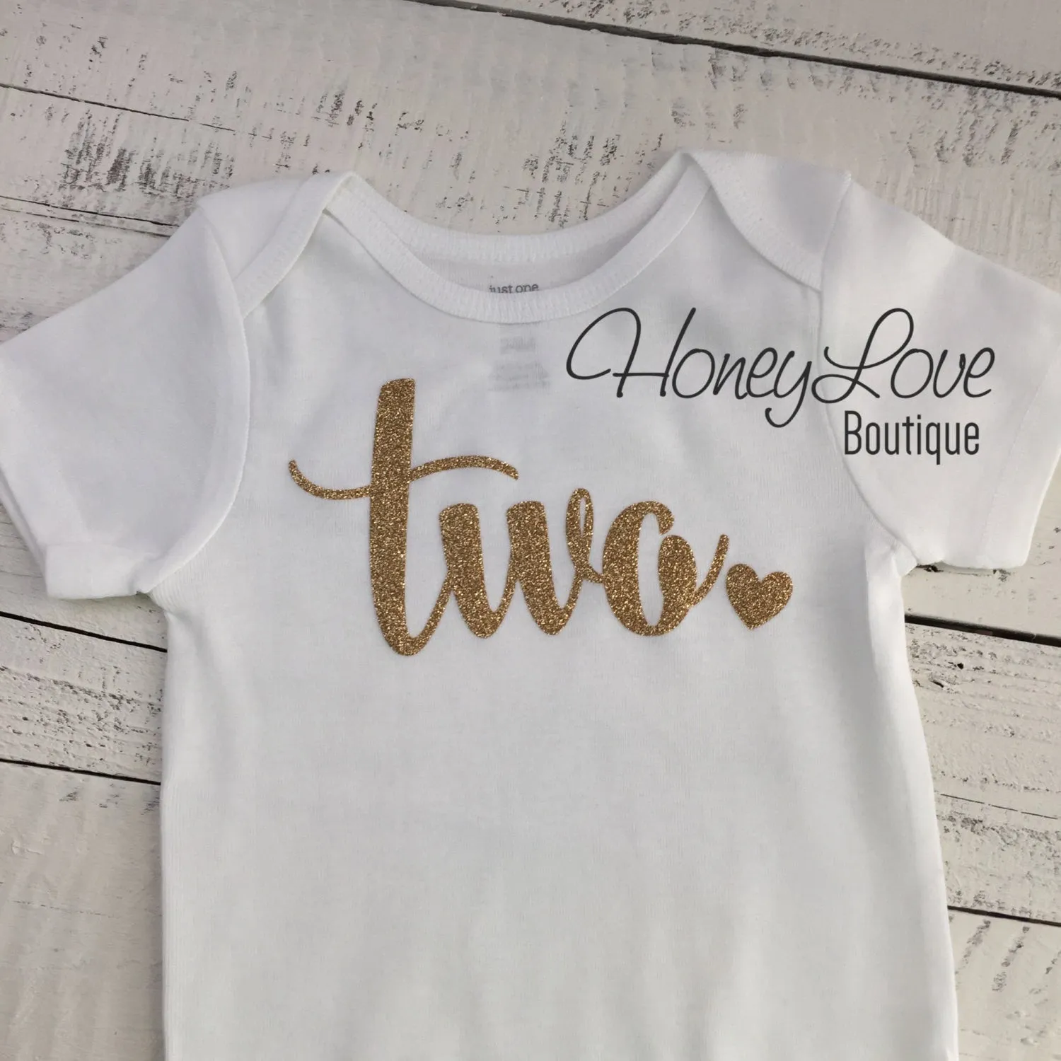 Two - Silver Glitter Bodysuit