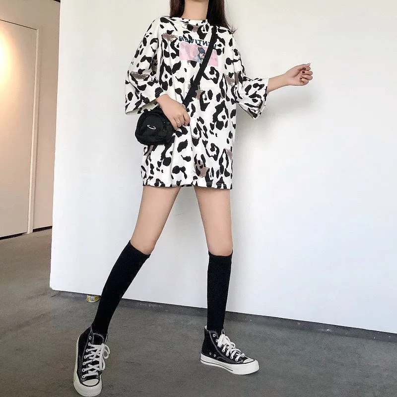 Ulzzang Cow T-shirt KF81497