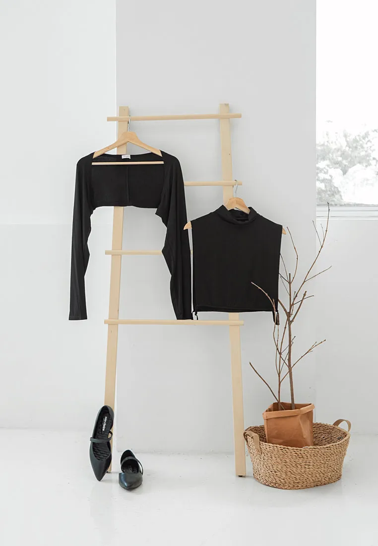 Valia INVISIBLE Bib Turtleneck Inner - Black