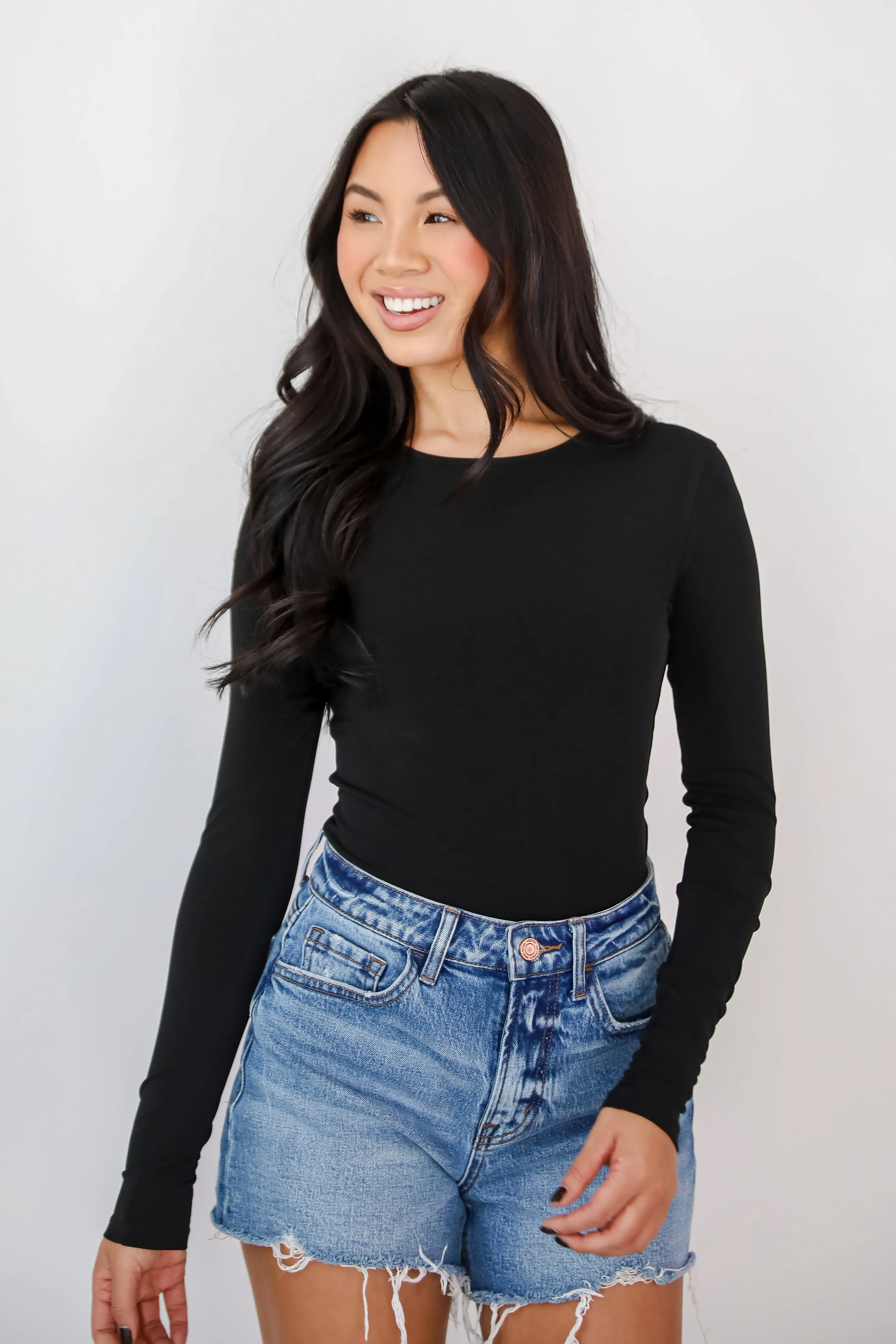 Victoria Everyday Long Sleeve Bodysuit - DOORBUSTER