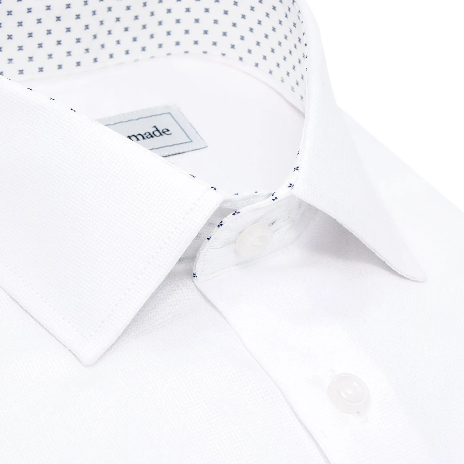White Collar Speckled Dress Shirt | The Blue Skies