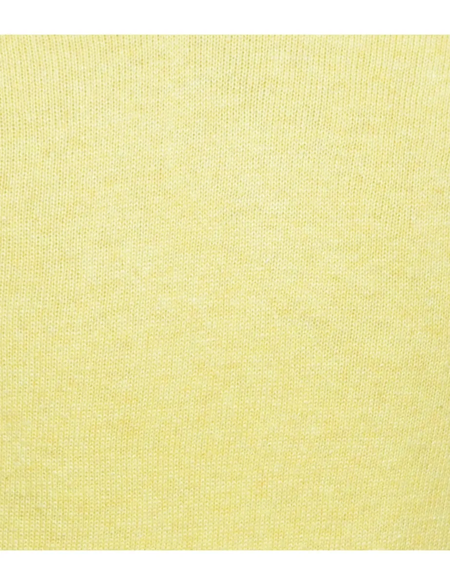 Yellow Classic Knit Jumper - S